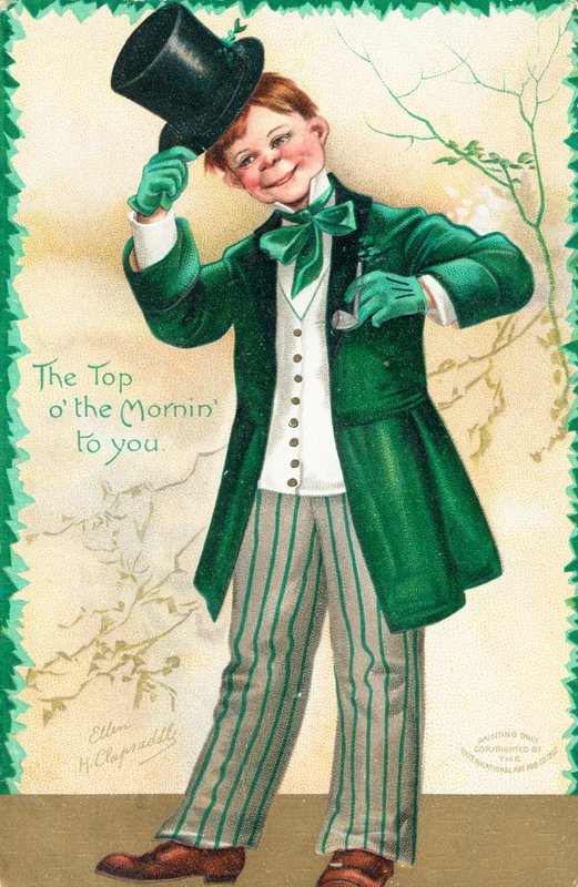 Carte de la Saint-Patrick - Ellen Hattie Clapsaddle