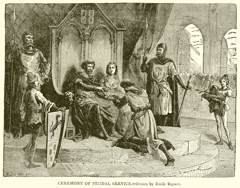 Cérémonie de service féodal - Emile Antoine Bayard