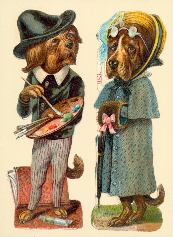 Chiens anthropomorphes - English School