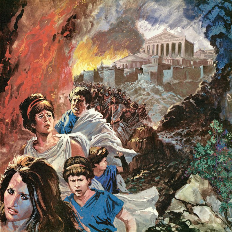 Athènes en flammes - English School