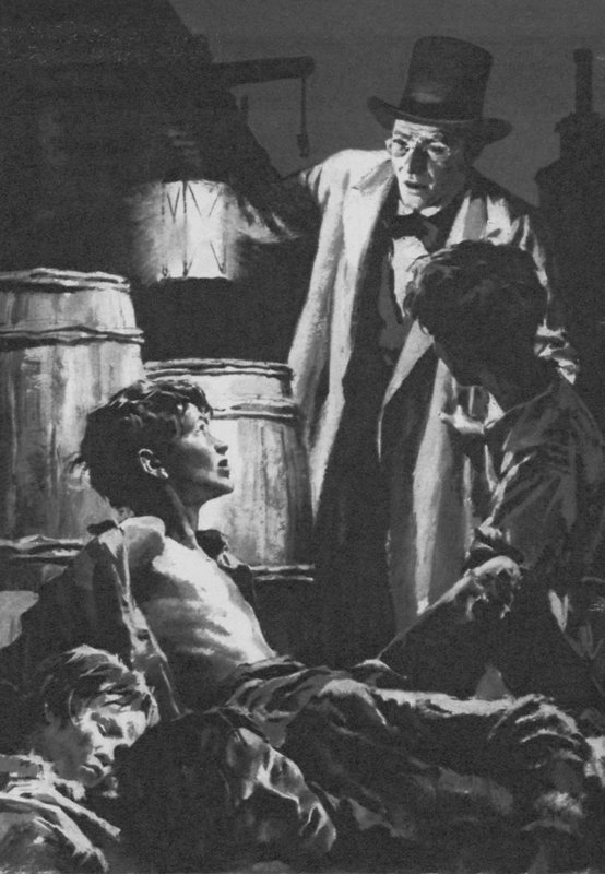 Dr Barnardo trouvant des enfants - English School