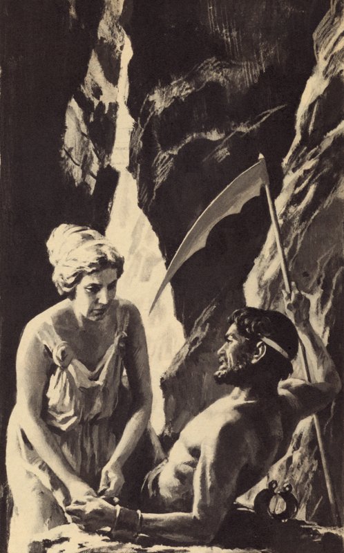 Gaïa a déverrouillé les chaînes de son fils Saturne (Temps) - English School