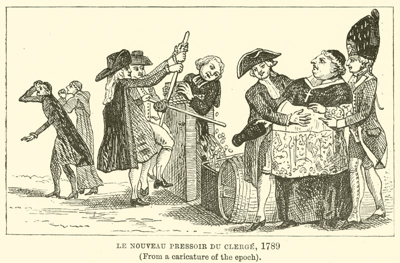 Le Nouveau Pressoir du Clergé, 1789, (d