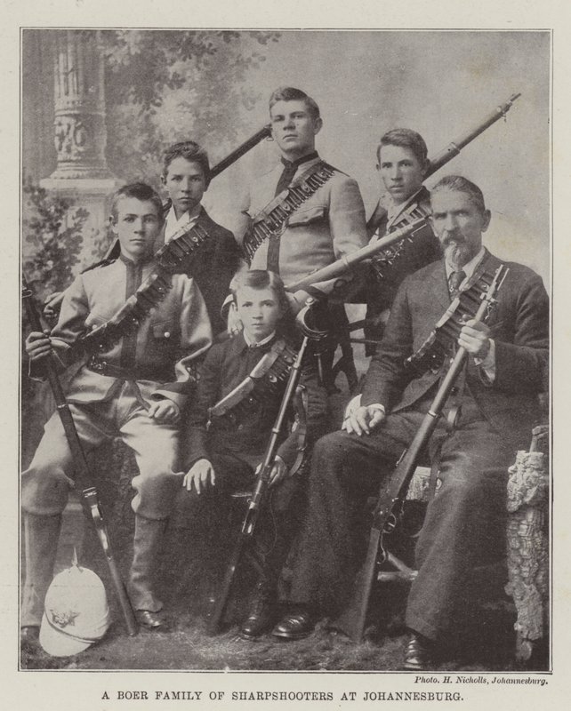 Une famille boer de tireurs d