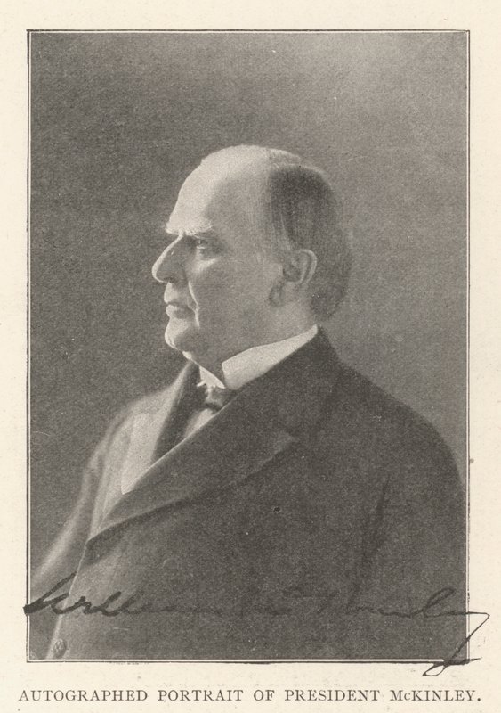 Portrait autographe du président McKinley - English Photographer