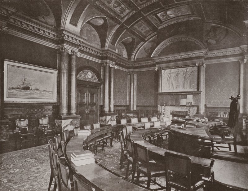 Salle du conseil, Lloyds Registry, Fenchurch Street - English Photographer