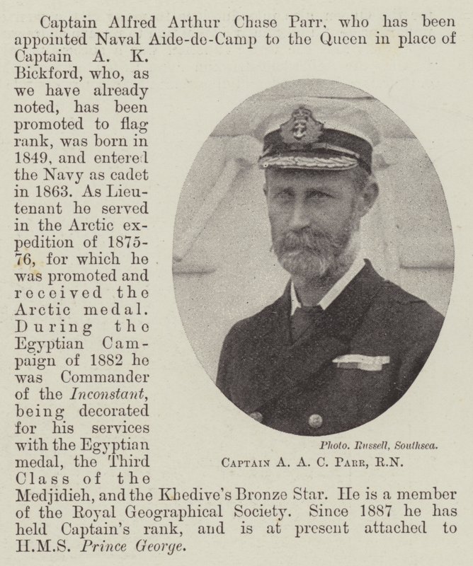 Capitaine A A C Parr, RN - English Photographer
