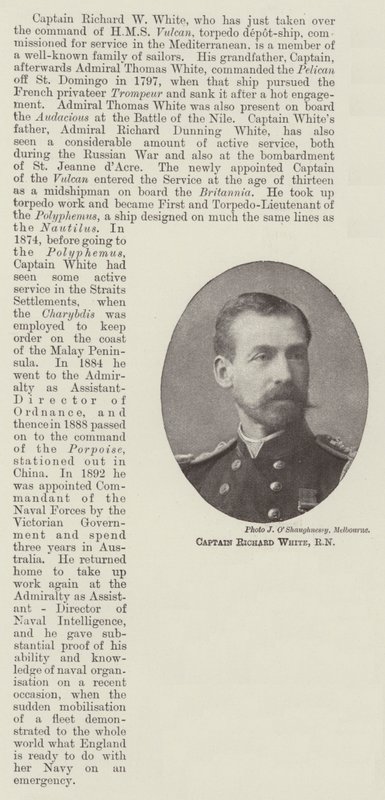Capitaine Richard White, RN - English Photographer