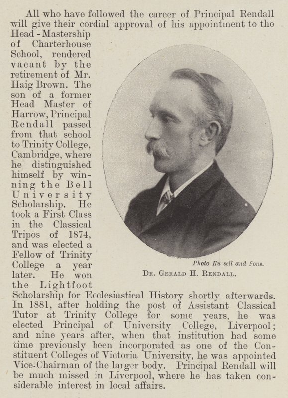 Dr Gerald H Rendall - English Photographer