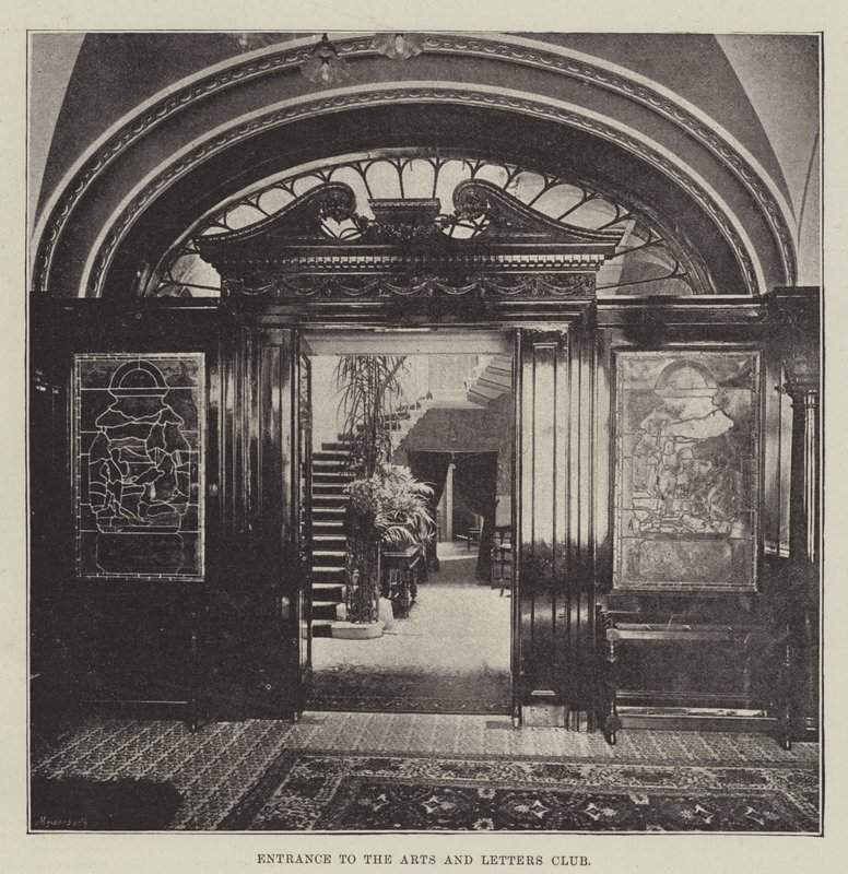 Entrée du Arts and Letters Club - English Photographer