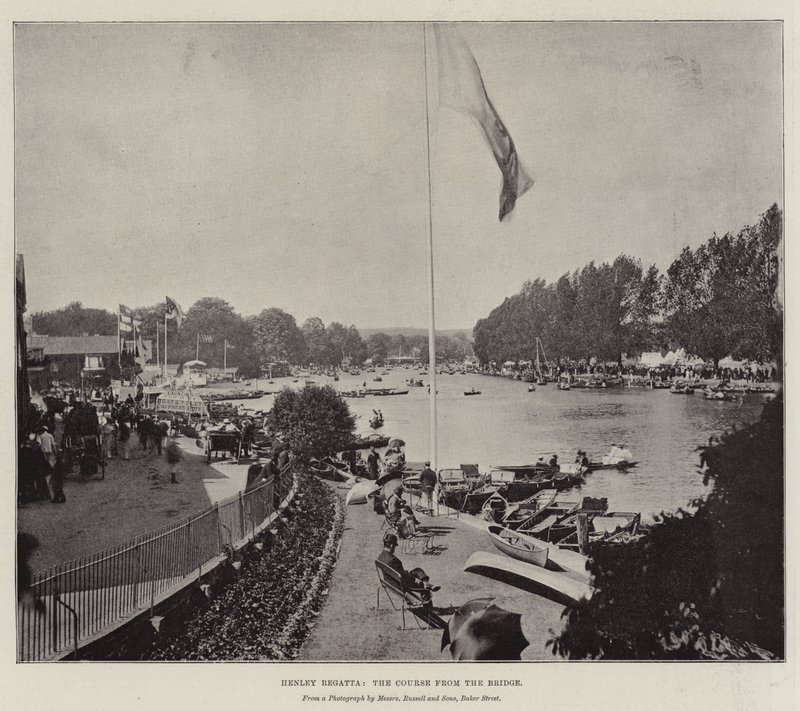 Régate de Henley, le parcours depuis le pont - English Photographer