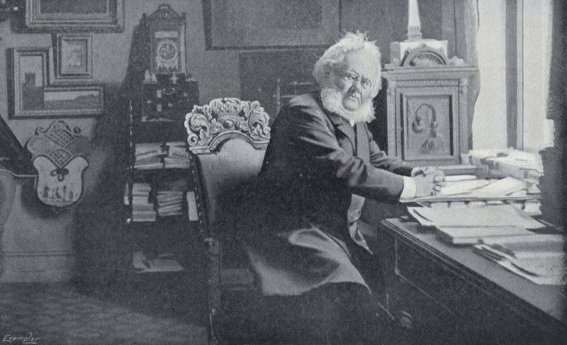Ibsen dans son étude (photo n/b) - English Photographer