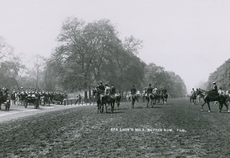 Ladys Mile, Rotten Row, Hyde Park, Londres - English Photographer