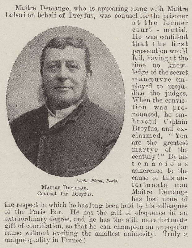 Maître Demange, avocat de Dreyfus - English Photographer