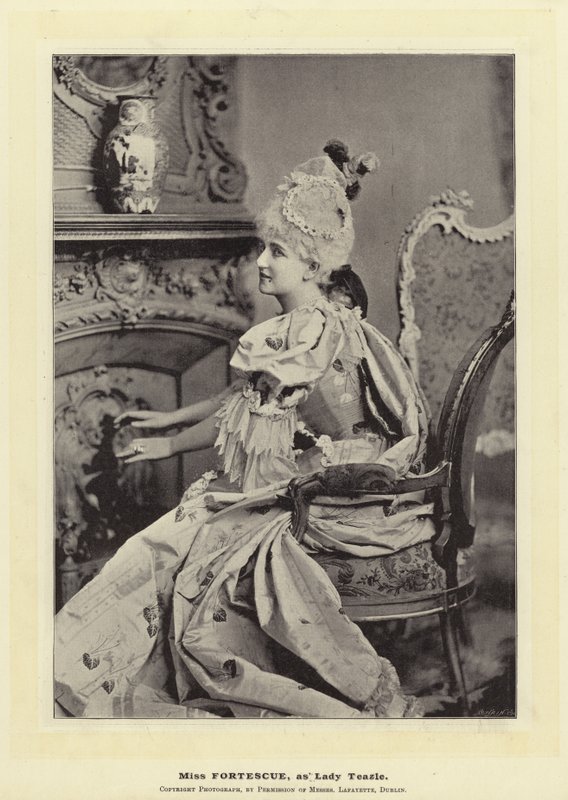 Mlle Fortescue, en Lady Teazle - English Photographer