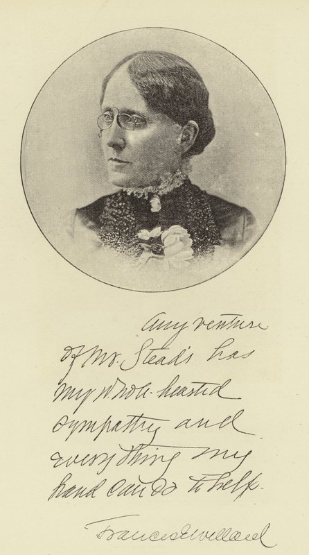 Mlle Frances E Willard - English Photographer