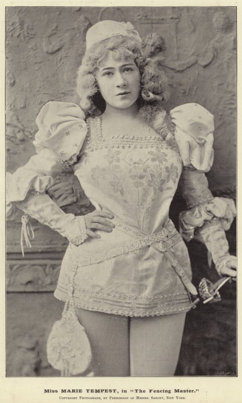 Mlle Marie Tempest, dans The Fencing Master - English Photographer