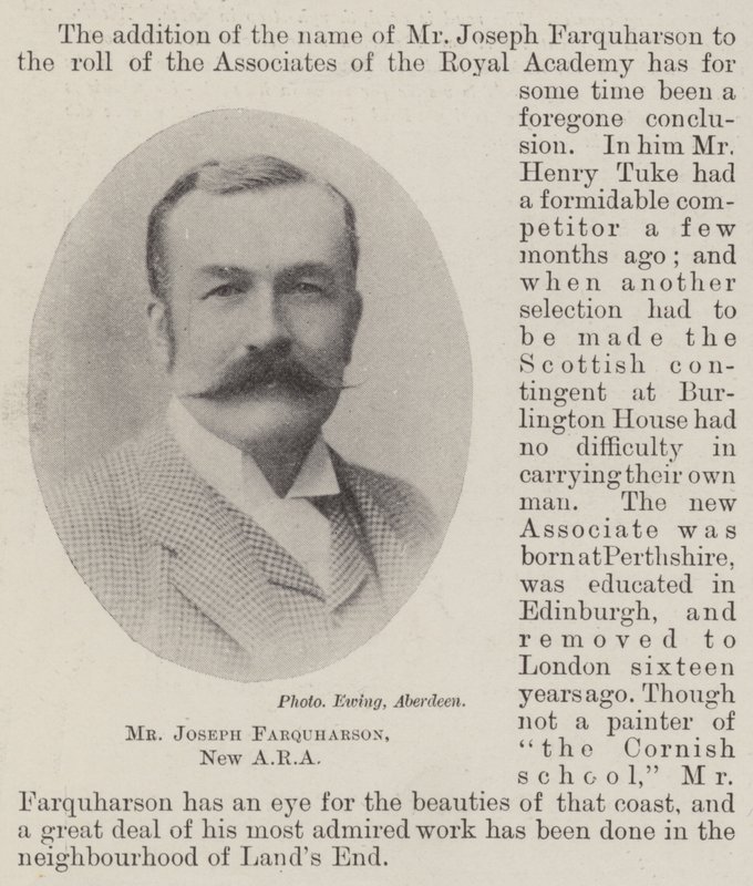 M. Joseph Farquharson, nouveau ARA - English Photographer