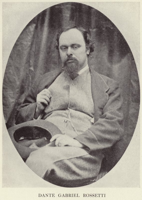 Portrait de Dante Gabriel Rossetti - English Photographer