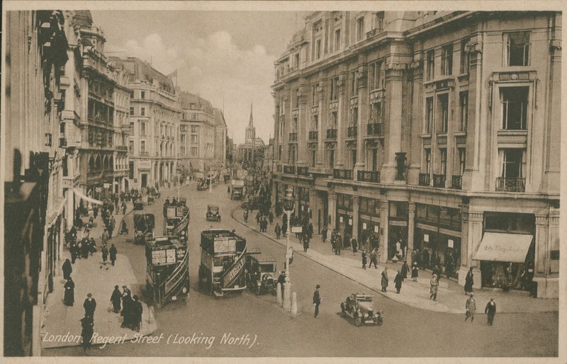 Regent Street, Londres, vue vers le nord - English Photographer