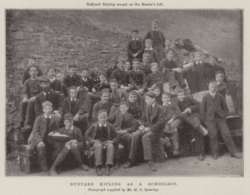 Rudyard Kipling en écolier - English Photographer