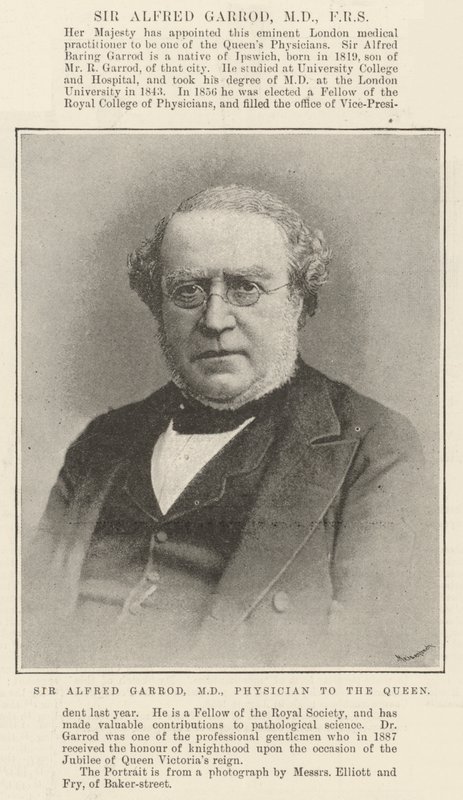 Sir Alfred Garrod, MD, FRS - English Photographer