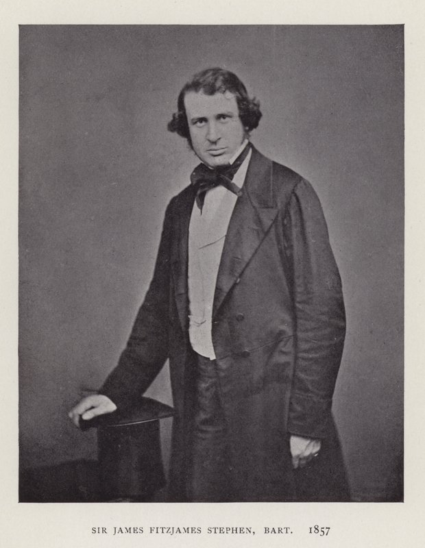 Sir James Fitzjames Stephen, Baronet, 1857 - English Photographer