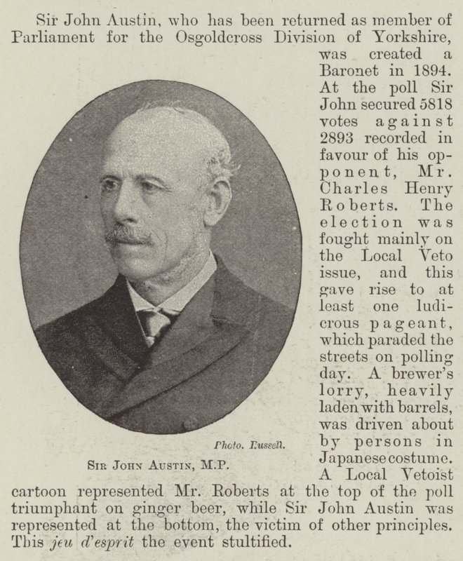 Sir John Austin, MP - English Photographer