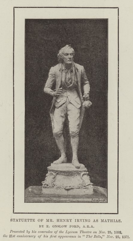 Statuette de M. Henry Irving en Mathias - English Photographer