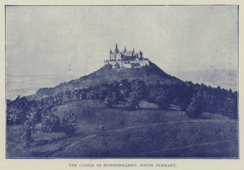 Le château de Hohenzollern, sud de l
