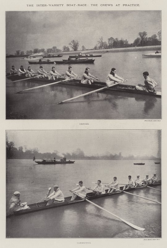 La course de bateaux inter-universitaire, les équipages à l