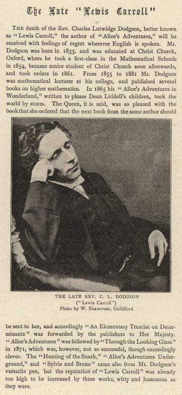 Le défunt Lewis Carroll - English Photographer