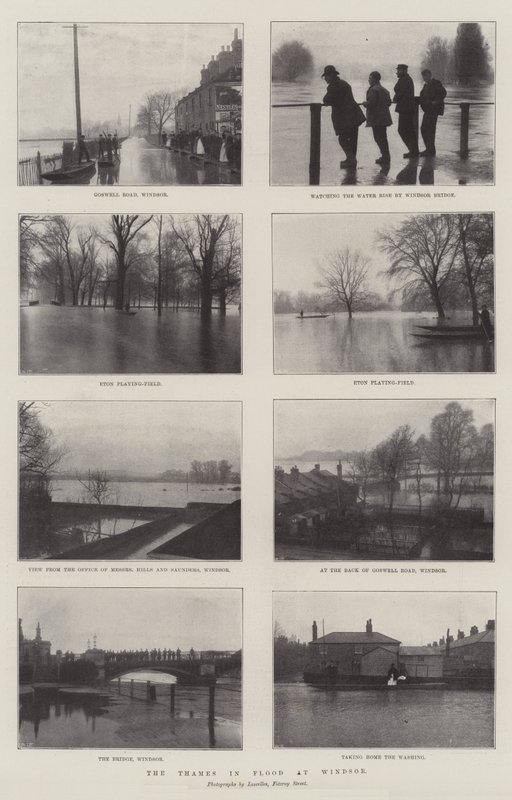 La Tamise en crue à Windsor - English Photographer