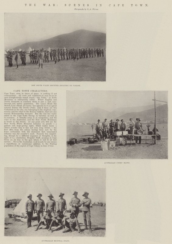 La guerre, scènes au Cap - English Photographer
