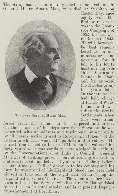 Le défunt général Henry Man - English Photographer