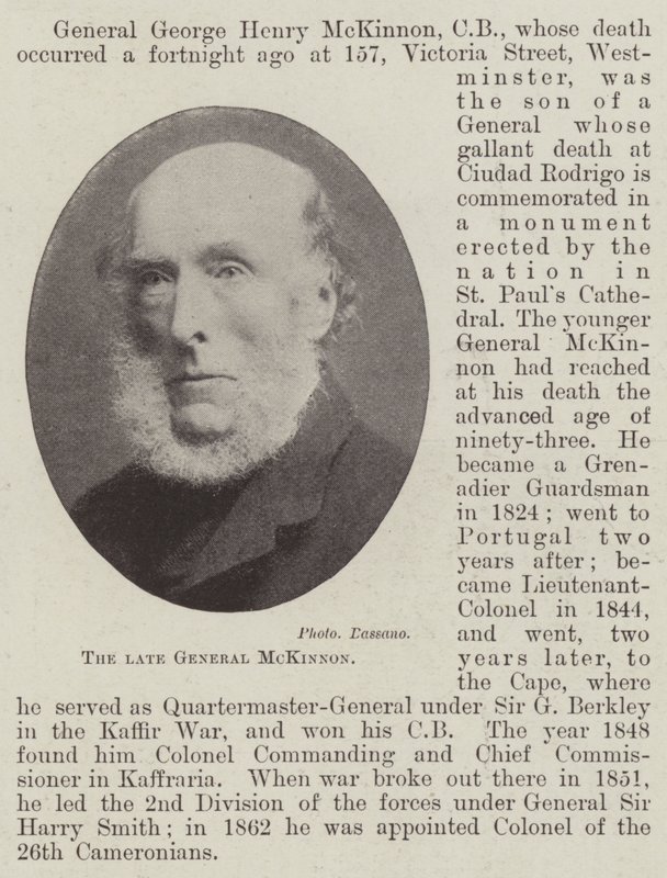 Feu le Général McKinnon - English Photographer