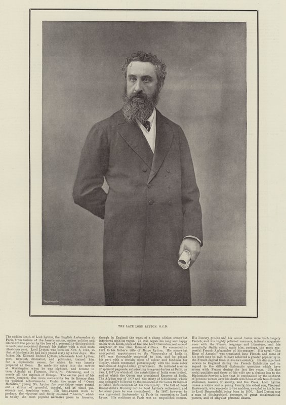 Feu Lord Lytton, GCB - English Photographer
