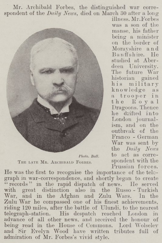 Feu M. Archibald Forbes - English Photographer