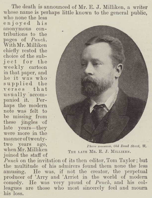 Le défunt M. E J Milliken - English Photographer