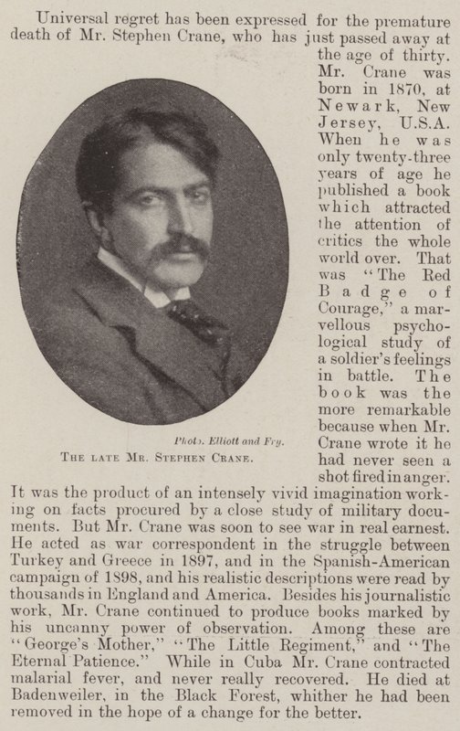 Feu M. Stephen Crane - English Photographer