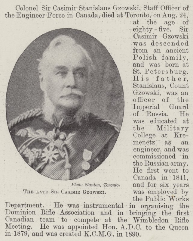 Feu Sir Casimir Gzowski - English Photographer