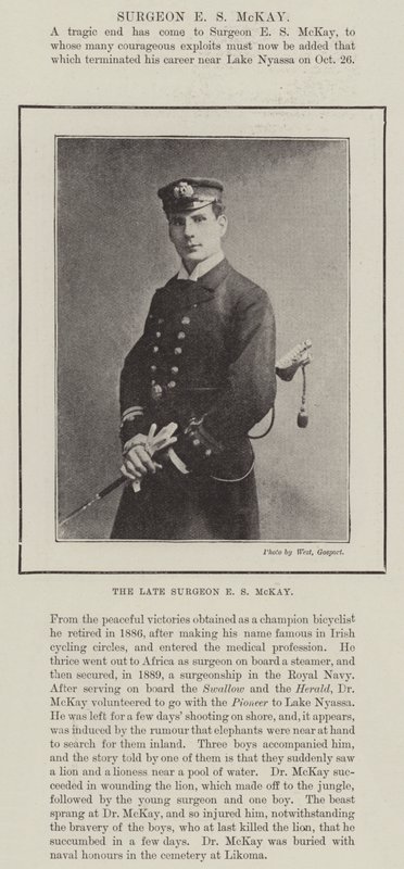 Feu chirurgien E. S. McKay - English Photographer