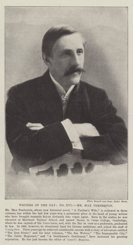 Écrivains du jour, M. Max Pemberton - English Photographer