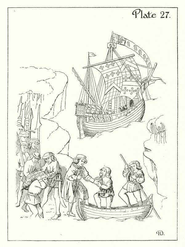 Un navire du XVe siècle - English School