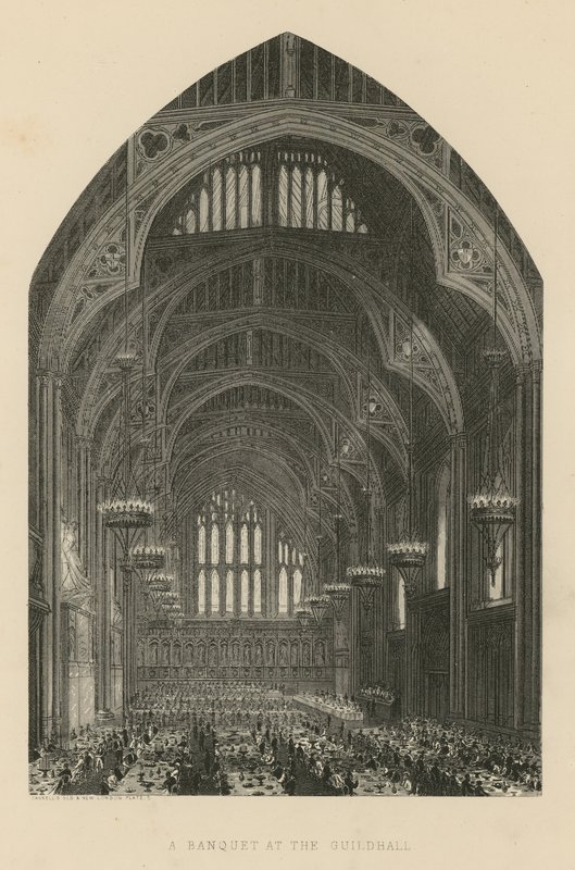 Un banquet à Guildhall - English School