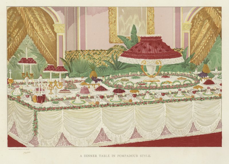 Table de dîner de style Pompadour - English School