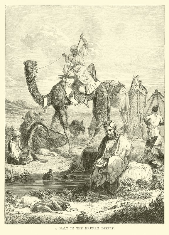 Une halte dans le désert de Hauran - English School