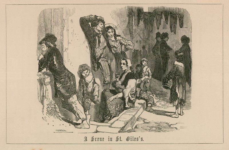 Une scène à St Giles - English School