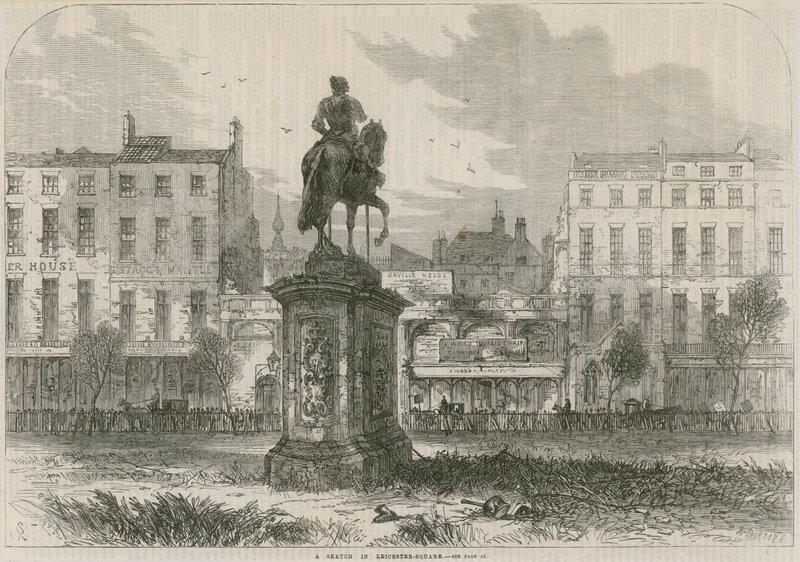Un croquis à Leicester Square, Londres - English School
