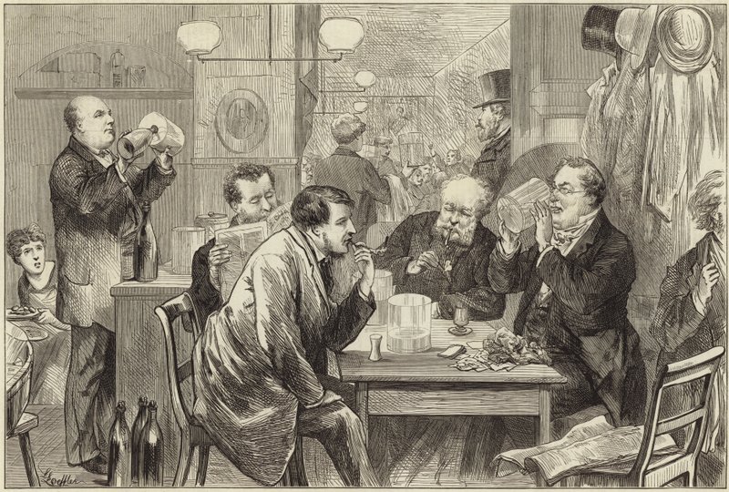 Une salle de bière blanche - English School